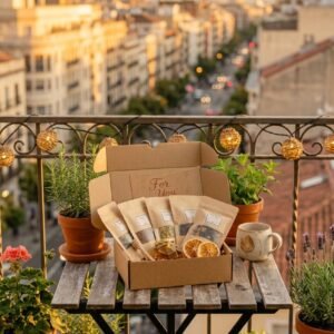 Herbal Tea & Honey Gift Set by AdoreVera - teas-picnic-outdoor-v5 scene