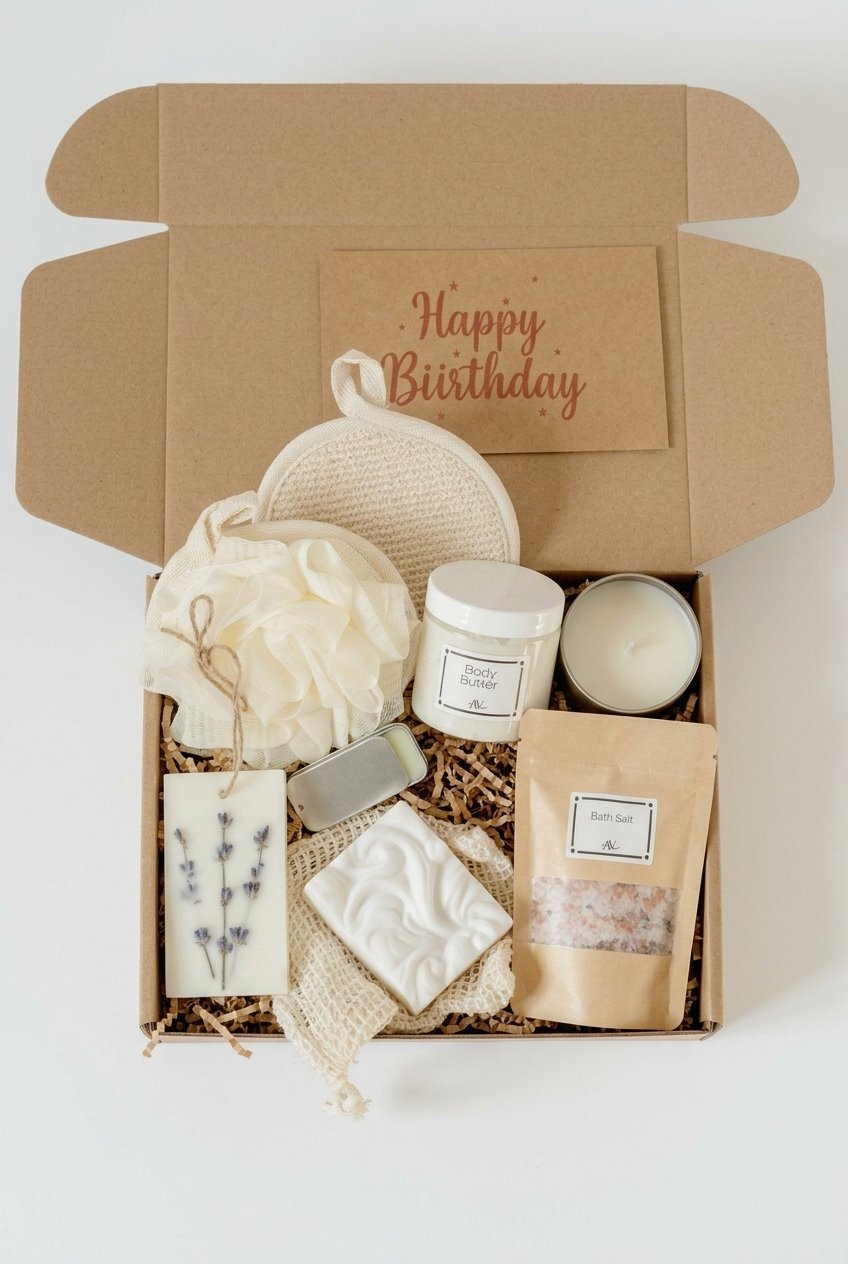Spa Gift Box for Her 11 pin spa box 29 gifts flat lay v4 2