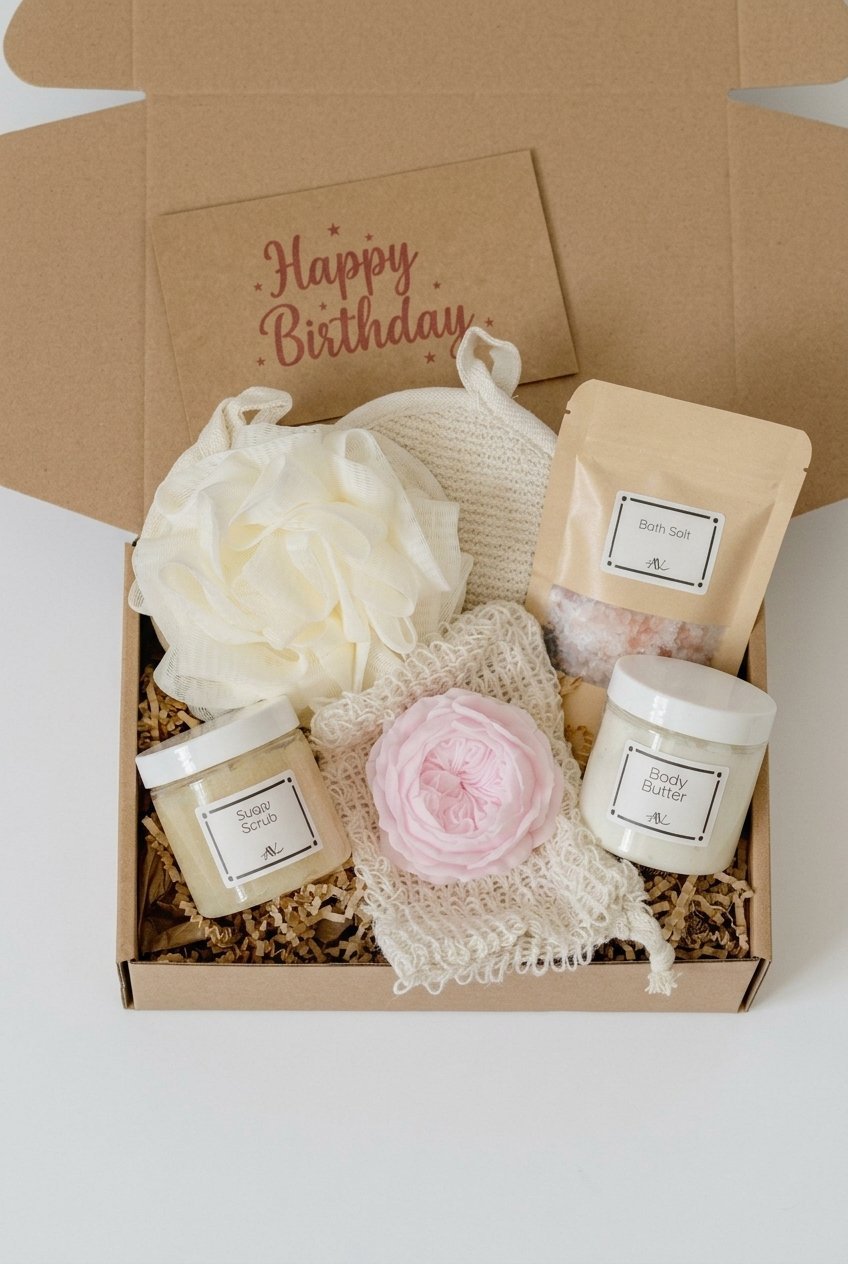 Spa Gift Box 6 pin spa gift box gifts flat lay v4