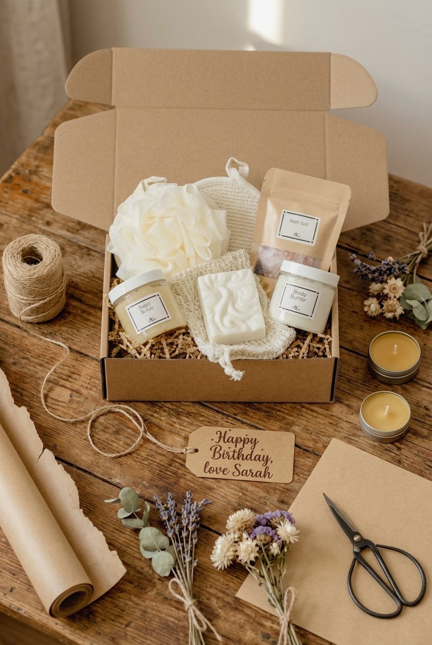 Spa Gift Box | Self Care Gift Basket 5 pin spa gift box self care gift basket gift wrapping v1