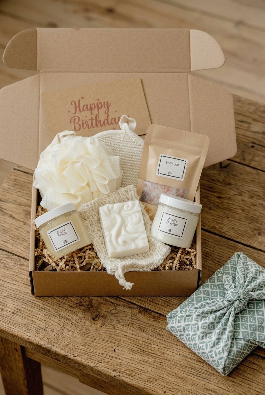 Spa Gift Box | Self Care Gift Basket 15 pin spa gift box self care gift basket gifts gift wrapping gifts v3