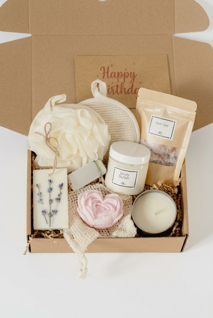 Spa Relaxation Gift Set 12 pin spa relaxation gift set gifts flat lay v4 3