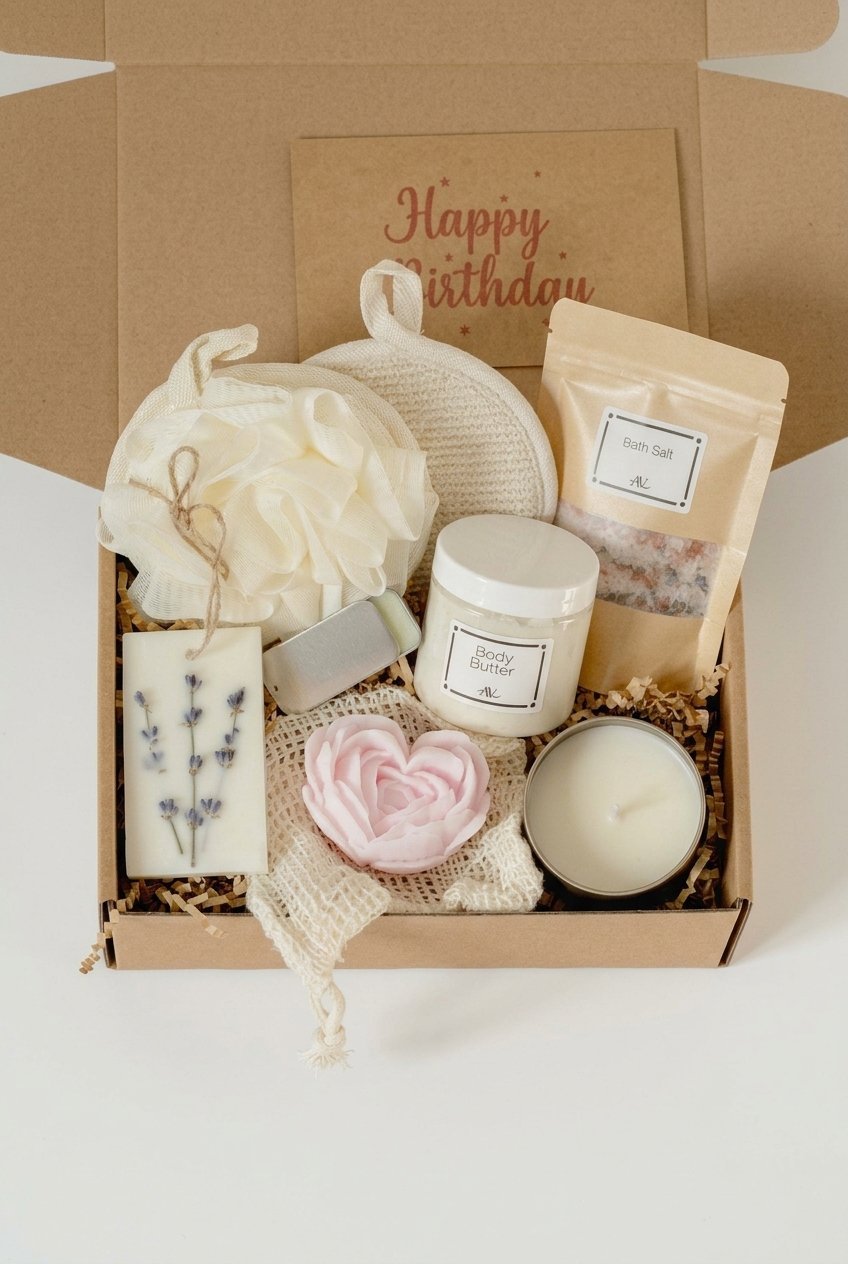 Spa Relaxation Gift Set 14 pin spa relaxation gift set gifts flat lay v4 4