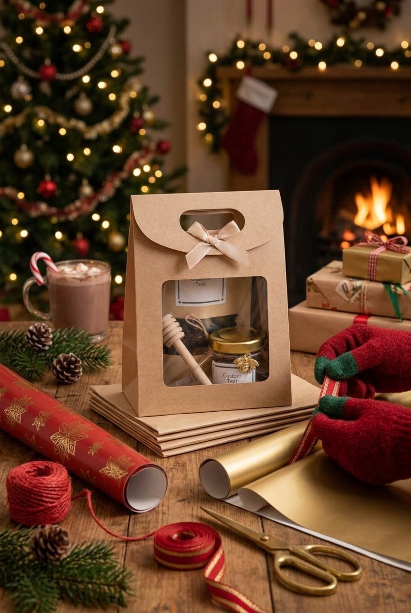 Personalized Wedding Favors for Guests | Honey Jar & Tea | Party fFavors 13 Personalized wedding favor gift set with small honey jar and tea packet wrapped with custom tag and ribbon