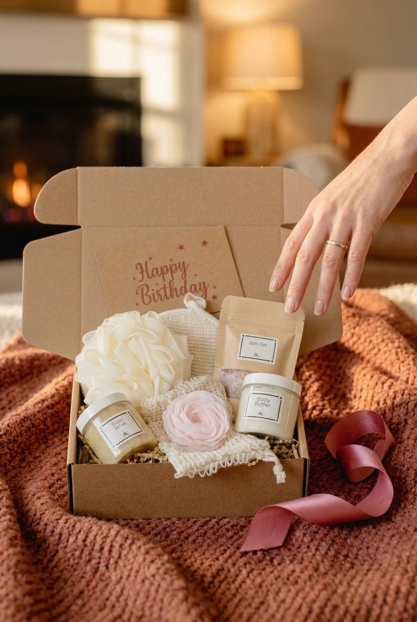 Spa Gift Box 3 Spa Gift Box by AdoreVera - gifts-hands-unboxing-v2 scene