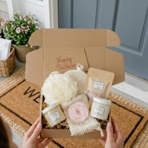 Spa Gift Box by AdoreVera - gifts-hands-unboxing-v4 scene