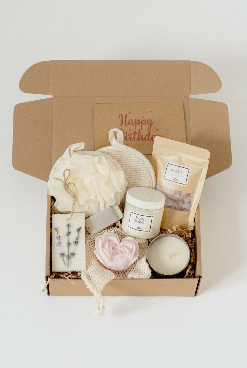 Spa Relaxation Gift Set 26 spa relaxation gift set gifts flat lay v4 2 1
