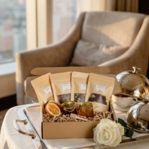 Tea & Honey Gift Set by AdoreVera - teas-breakfast-table-v4 scene