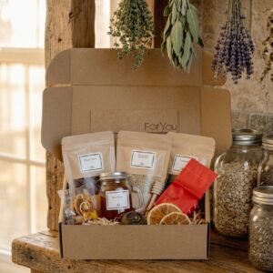 Tea & Honey Gift Set by AdoreVera - teas-rustic-kitchen-v1 scene