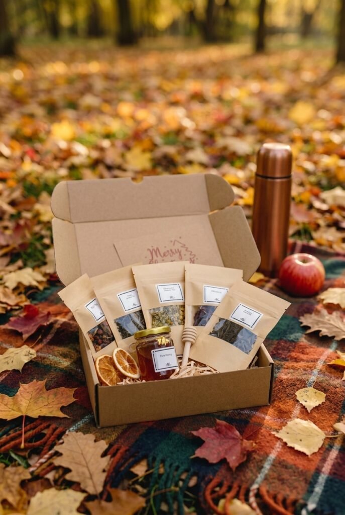 Tea & Honey Gift Set with Large Honey Jar