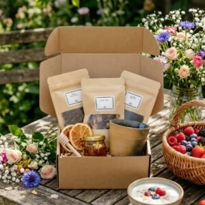 Tea & Honey Gift Set by AdoreVera - teas-breakfast-table-v3 scene