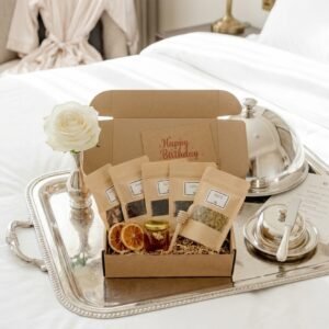 Tea & Honey Gift Set for Tea Lovers by AdoreVera - teas-breakfast-table-v4 scene