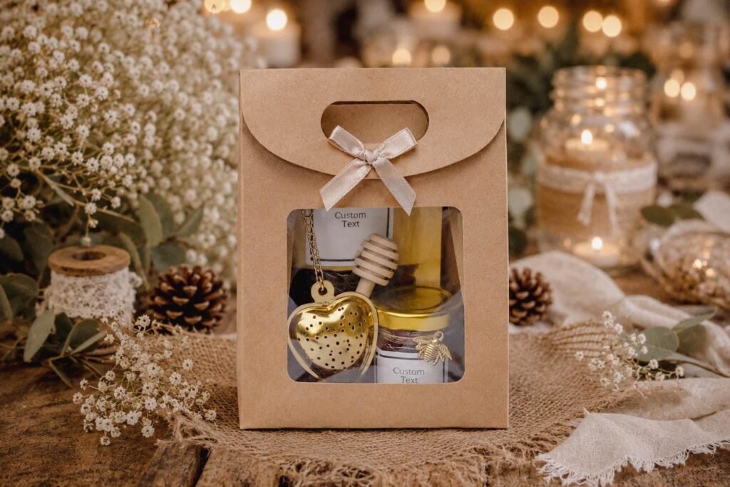 Personalized Tea & Honey Jar Favor by AdoreVera
