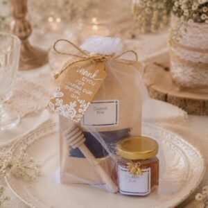Personalized Wedding Favors for Guests | Honey Jar & Tea Party Favors | Bridal Shower Gifts