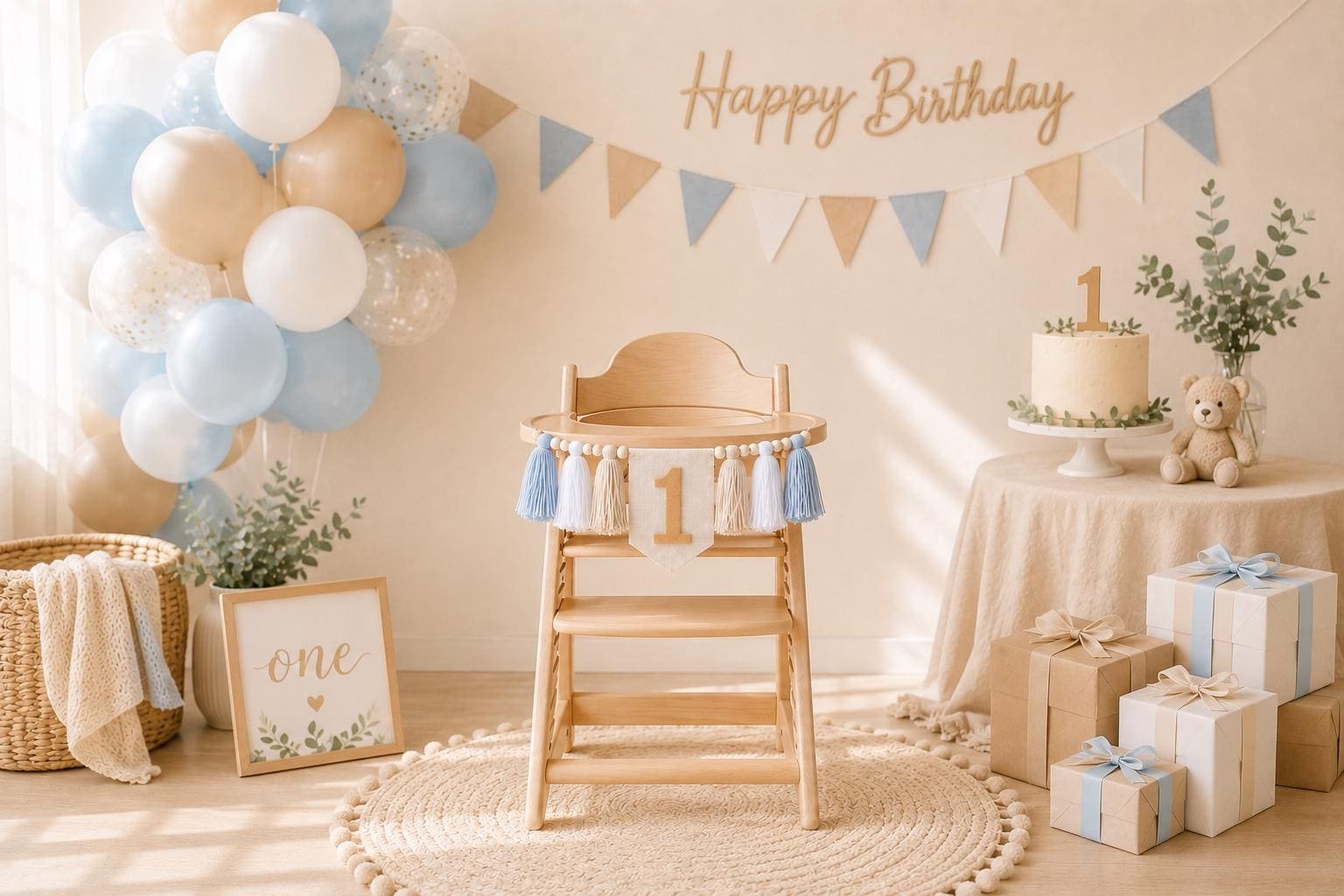 High Chair Banner | 1st Birthday Decor 1 High Chair Banner | 1st Birthday Decor, product photo 1