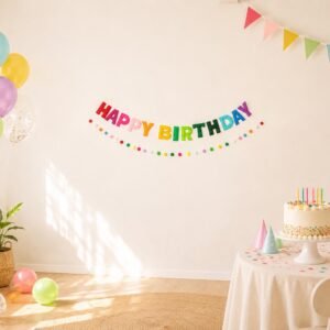 Happy Birthday Banner Party Decoration, product photo 2
