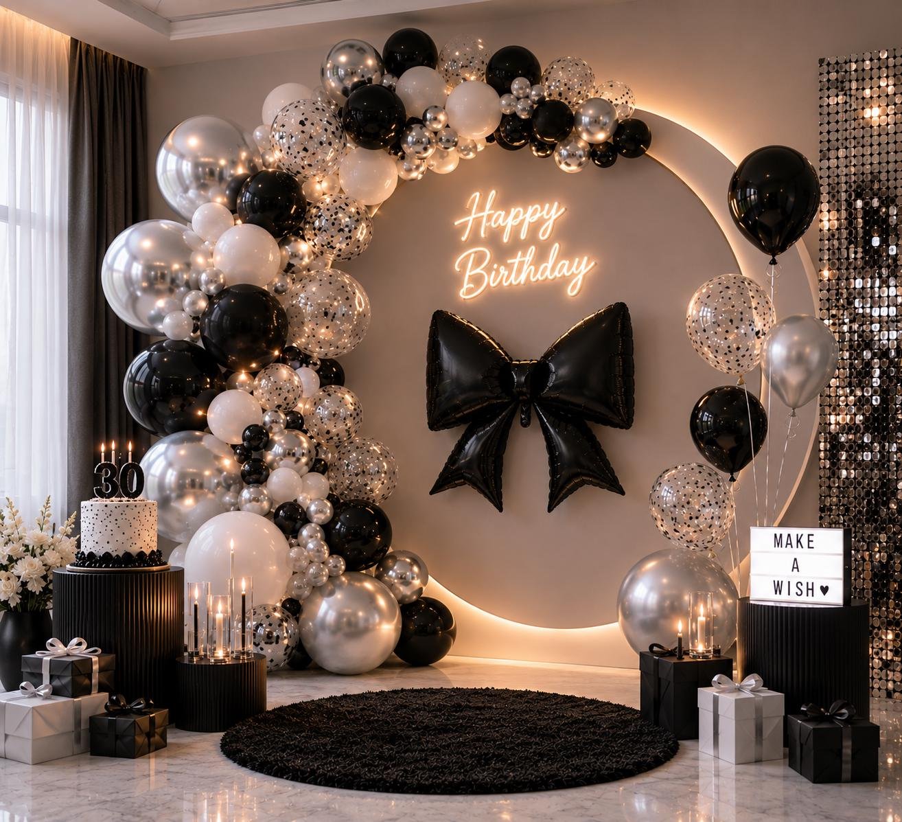 Large Bow Foil Balloon | Birthday Party Decorations 6 Large Bow Foil Balloon | Birthday Party Decorations, product photo 5