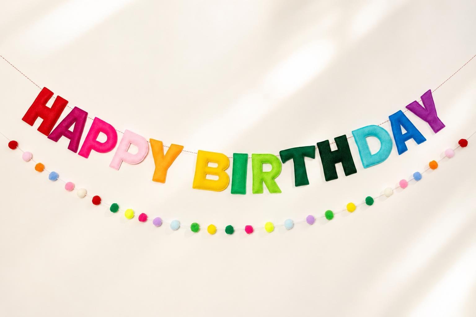 Happy Birthday Banner Party Decoration 14 Colorful Happy Birthday Table Runner | Table Party Decoration, product photo 4
