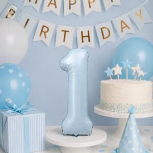 Number 1 Balloon 40 inch | 1st Birthday Decor, product photo 4