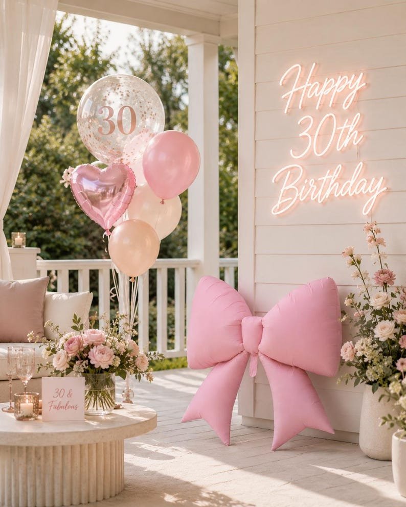 Large Bow Foil Balloon | Birthday Party Decorations 13 Large Bow Foil Balloon | Birthday Party Decorations, product photo 12