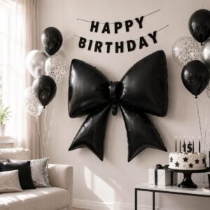 Large Bow Foil Balloon | Birthday Party Decorations, product photo 1