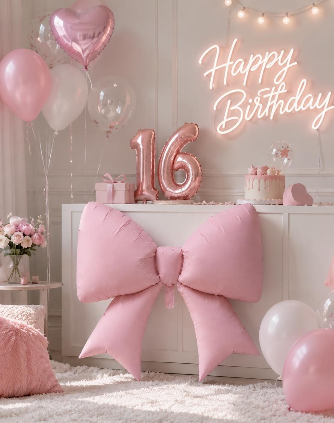 Large Bow Foil Balloon | Birthday Party Decorations 10 Large Bow Foil Balloon | Birthday Party Decorations, product photo 9
