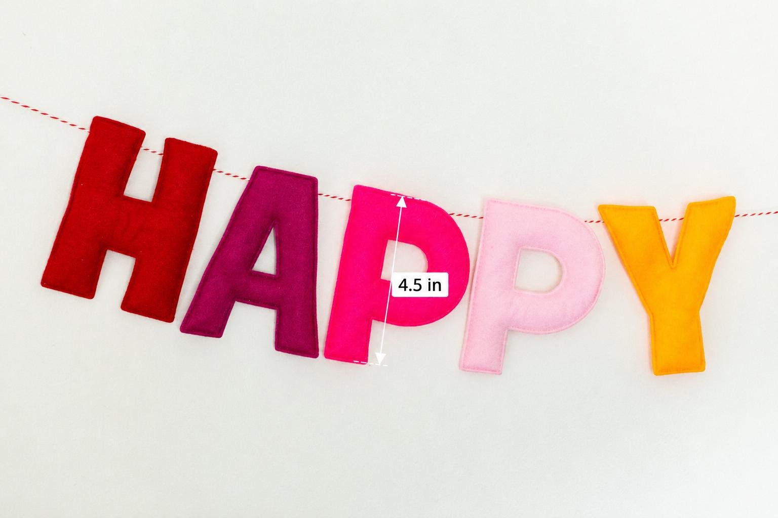 Colorful Happy Birthday Table Runner | Table Party Decoration 6 Colorful Happy Birthday Table Runner | Table Party Decoration, product photo 5