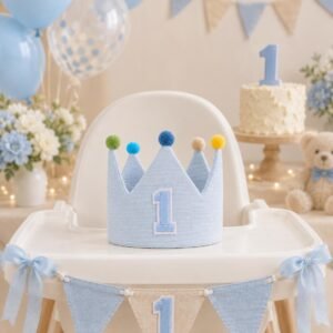 Baby First Birthday Crown | 1st Birthday Outfit, product photo 1